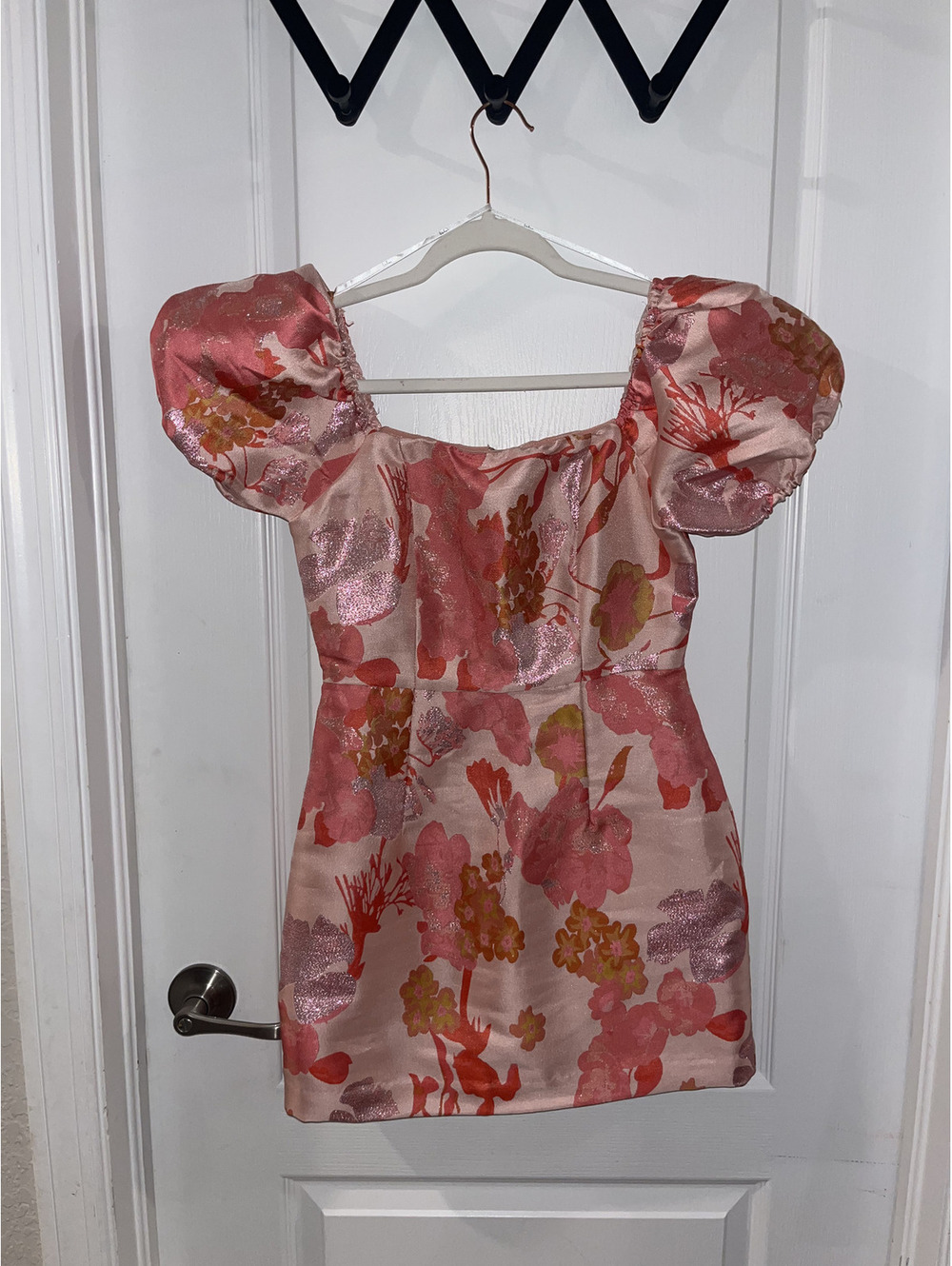 Lulus Floral Puff Sleeve Dress - Small